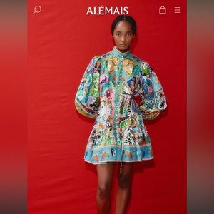 Alemais Evergreen mini dress - size Au6/US2